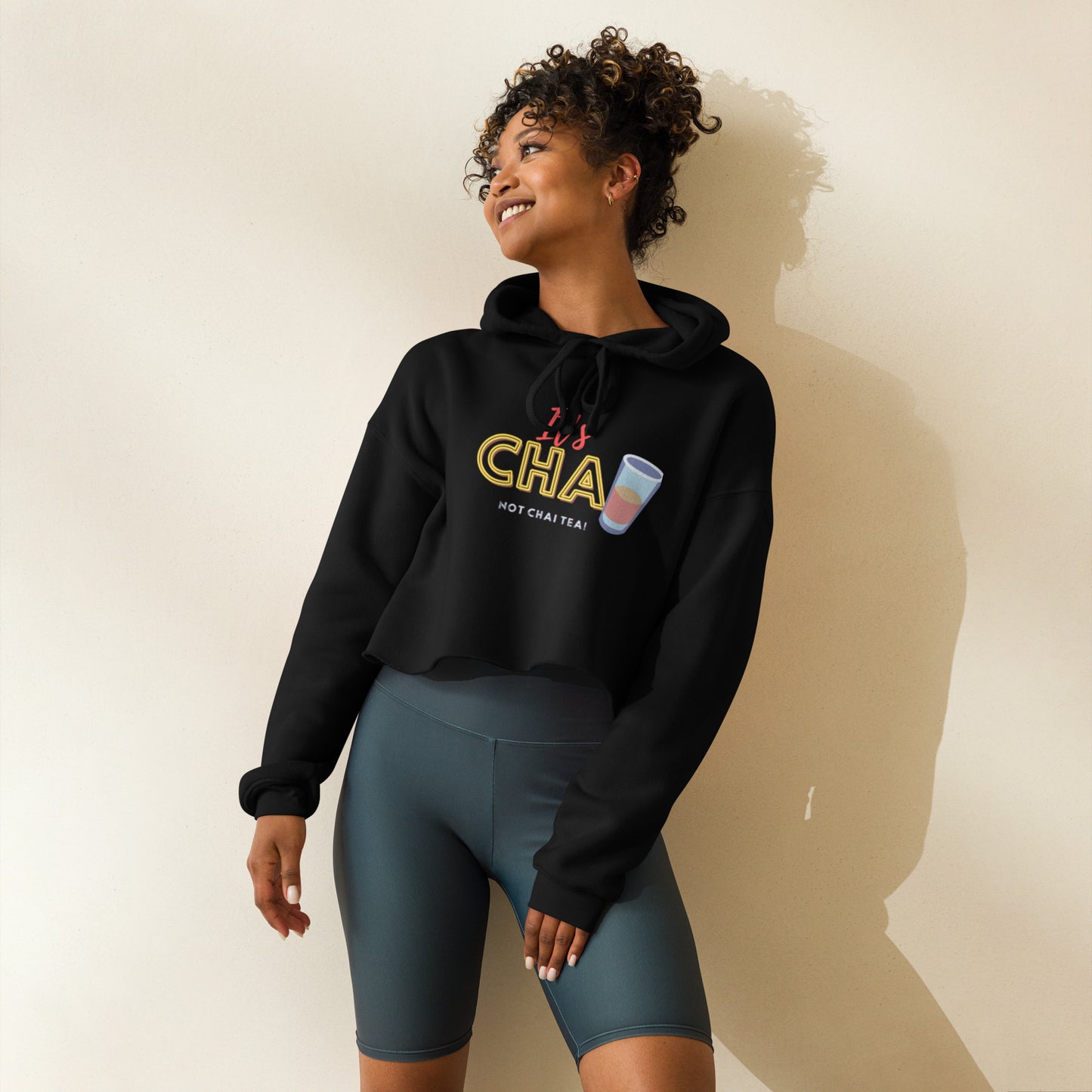 Women's Cropped Chai Hoodie