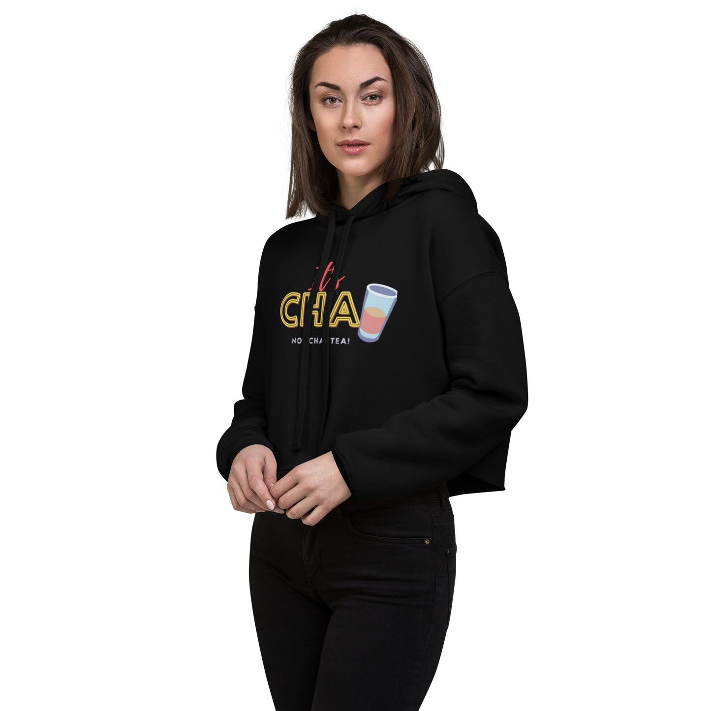 Women's Cropped Chai Hoodie