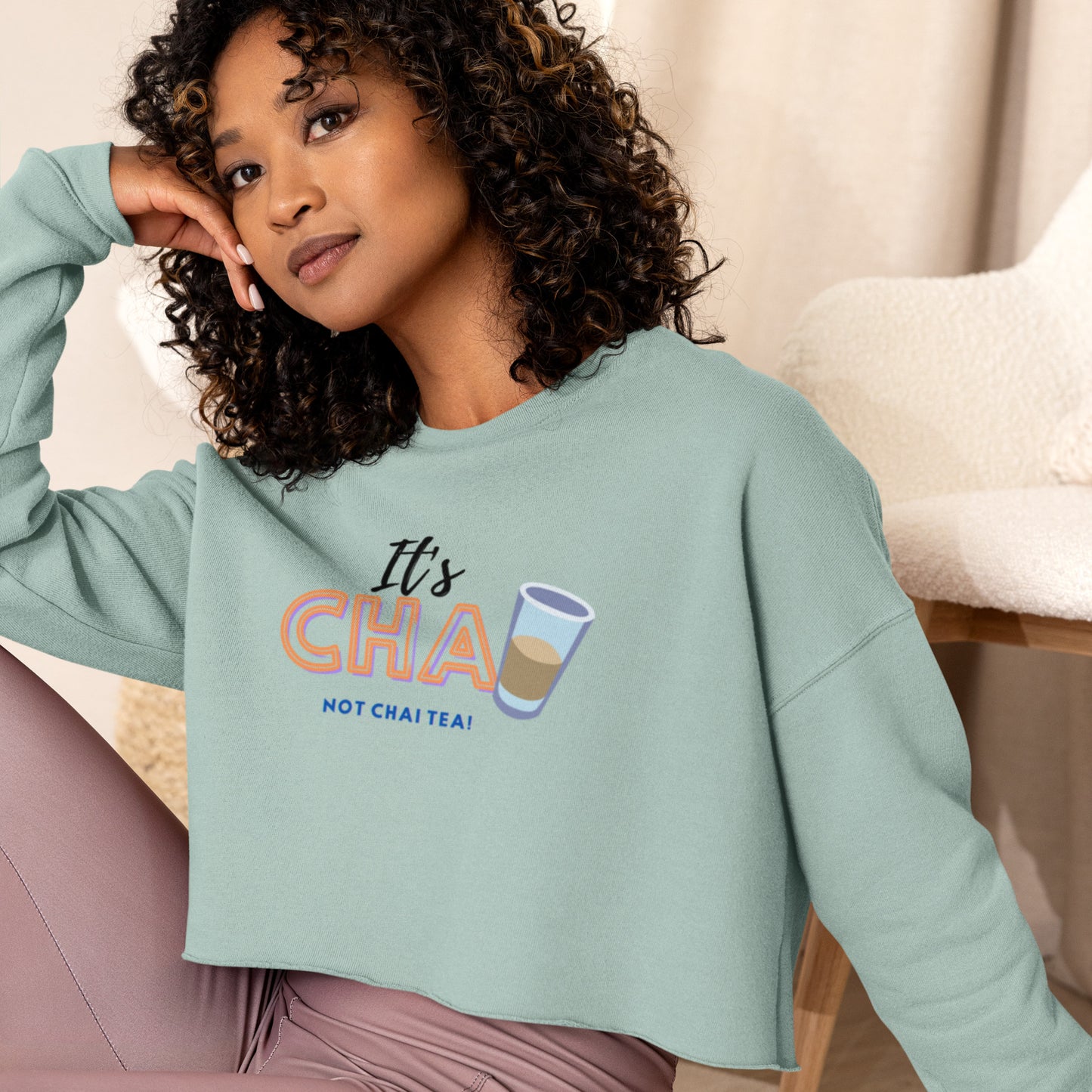 Women's Cropped Chai Sweatshirt